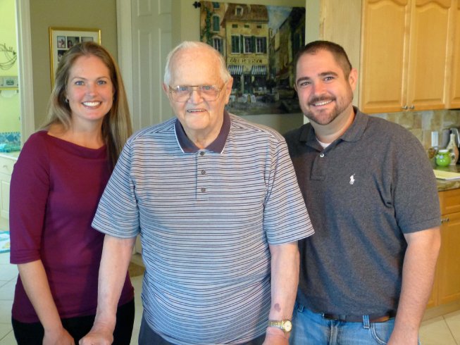 Dad, Kristin, and Pete